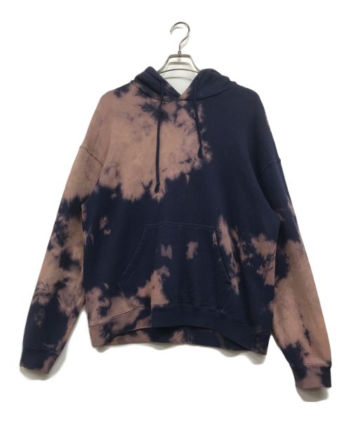 URU（ウル）URU (ウル) HOODED SWEAT (TYPE B) [TIE DYE] ネイビー サイズ:2の古着・服飾アイテム