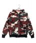 Supreme（シュプリーム）の古着「13AW Thermal Zip up Hoodie Snow Camo」｜ホワイト×レッド×ブラック