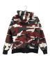 Supreme (シュプリーム) 13AW Thermal Zip up Hoodie Snow Camo ホワイト×レッド×ブラック サイズ:M：15000円