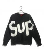 SUPREMEシュプリーム）の古着「Sup Big Logo Crewneck」｜ブラック