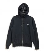 FRED PERRYフレッドペリー）の古着「Hooded Zip Through Sweatshirt」｜ブラック