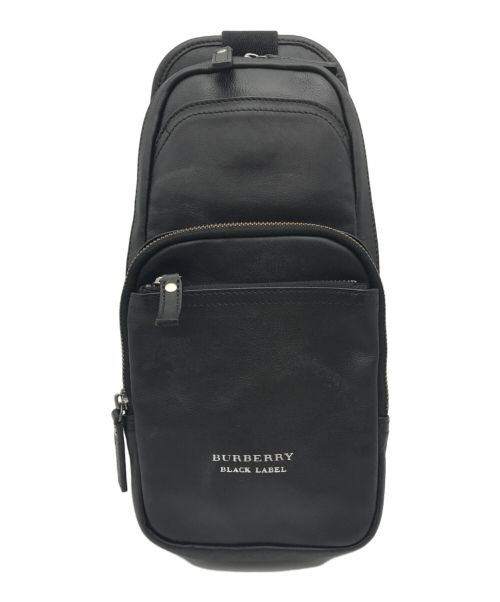 BURBERRY BLACK LABEL（バーバリーブラックレーベル）BURBERRY BLACK LABEL (バーバリーブラックレーベル) スリングショルダーバッグ ブラックの古着・服飾アイテム