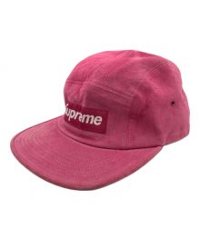 SUPREME（シュプリーム）の古着「Suede CAMP CAP」｜ピンク