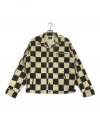 Bucoブコ）の古着「BUCO CHECKERED CORDUROY JACKET」｜ブラック×アイボリー