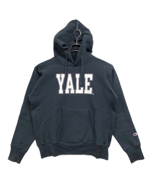 Champion（チャンピオン）Champion (チャンピオン) YALE (イェール) リバースウィーブスウェットパーカー ネイビー サイズ:XLの古着・服飾アイテム