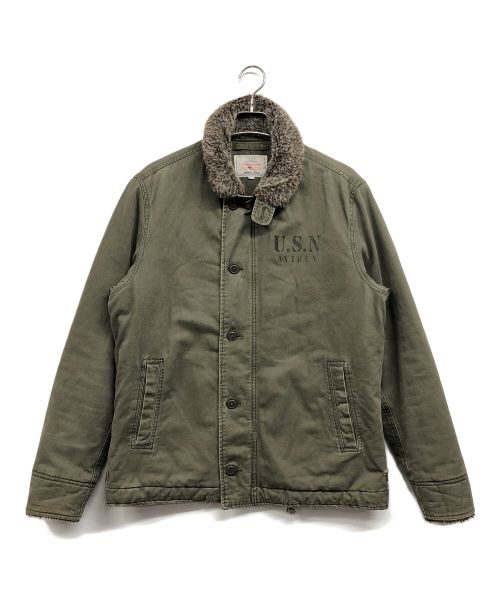 AVIREX（アヴィレックス）AVIREX (アヴィレックス) N‐1デッキジャケット グリーン サイズ:XLの古着・服飾アイテム