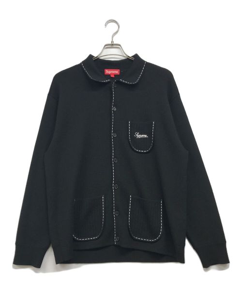 SUPREME（シュプリーム）Supreme (シュプリーム) 22AW Contrast Stitch Button Up ブラック サイズ:Lの古着・服飾アイテム