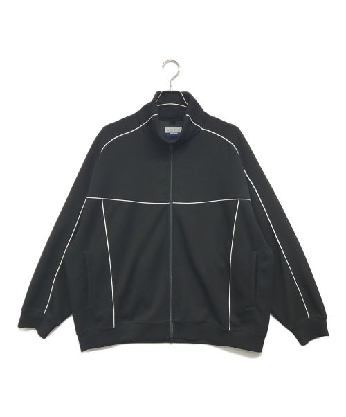 MAISON SPECIAL（メゾンスペシャル）MAISON SPECIAL (メゾンスペシャル) Prime-Over Cardboard Knit Track Jacket ブラック×ホワイト サイズ:1の古着・服飾アイテム