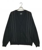 HUFハフ）の古着「CHAIN LINK CARDIGAN」｜ブラック