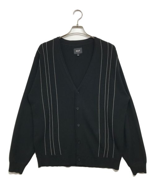 HUF（ハフ）HUF (ハフ) CHAIN LINK CARDIGAN ブラック サイズ:Lの古着・服飾アイテム