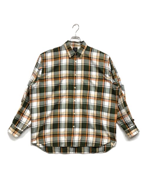 DAIWA PIER39（ダイワ ピア39）DAIWA PIER39 (ダイワ ピア39) Tech Work Shirts Flannel Plaids ブラウン サイズ:Lの古着・服飾アイテム