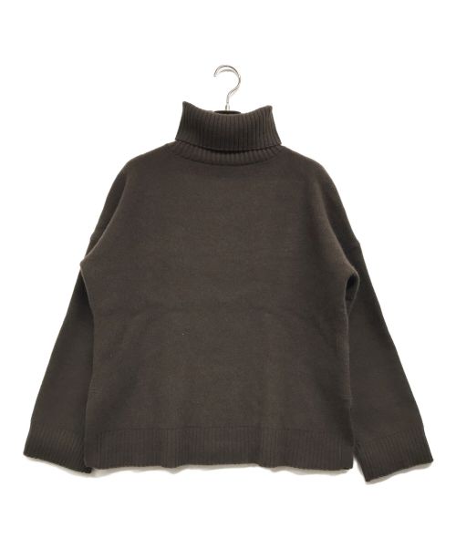 L'appartement（アパルトモン）L'Appartement (アパルトモン) Middle gauge T/N KNIT ブラウン サイズ:FREEの古着・服飾アイテム