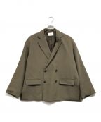 soerteソエルテ）の古着「Oversized double-breasted jacket」｜ブラウン