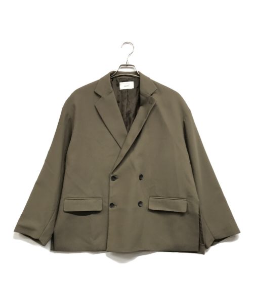 soerte（ソエルテ）soerte (ソエルテ) Oversized double-breasted jacket ブラウン サイズ:1の古着・服飾アイテム