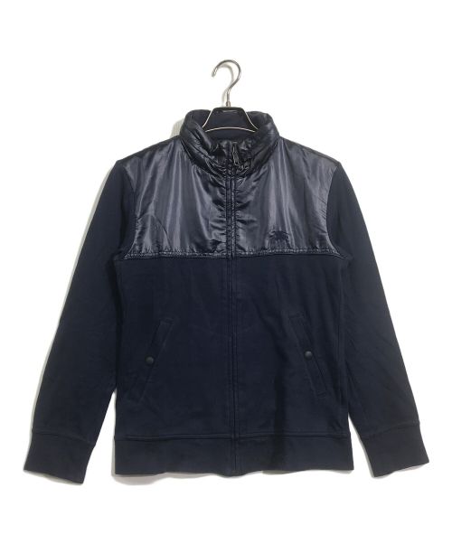 BURBERRY BLACK LABEL（バーバリーブラックレーベル）BURBERRY BLACK LABEL (バーバリーブラックレーベル) 切替ジップスウェット ネイビー サイズ:2の古着・服飾アイテム