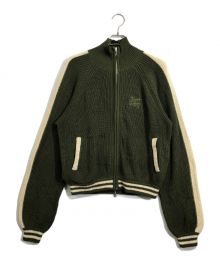 JIMWAG（ジムワッグ）の古着「LINE KNIT JERSEY」｜カーキ