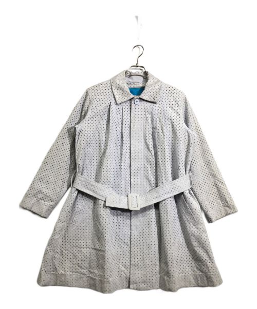 ISSEY MIYAKE（イッセイミヤケ）ISSEY MIYAKE (イッセイミヤケ) カットワークデザインプリーツコート グレー サイズ:2の古着・服飾アイテム