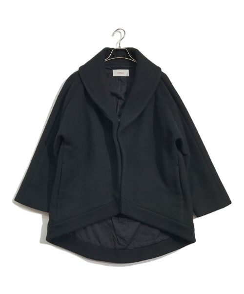 chalayan（チャラヤン）chalayan (チャラヤン) ウールメルトンコート ブラック サイズ:Sの古着・服飾アイテム