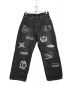 X-LARGE（エクストララージ）の古着「PATCHED DENIM PANTS」｜ブラック