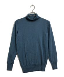 JOHN SMEDLEY×BEAMS F（ジョンスメドレー×ビームスエフ）の古着「ハイネックニット」｜スカイブルー