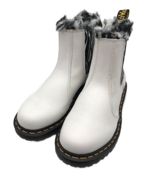 Dr.Martens（ドクターマーチン）Dr.Martens (ドクターマーチン) チェルシーブーツ ホワイト×ブラック サイズ:24cmの古着・服飾アイテム