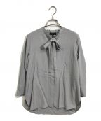 theoryセオリー）の古着「Prime GGT Tie Blouse」｜グレー