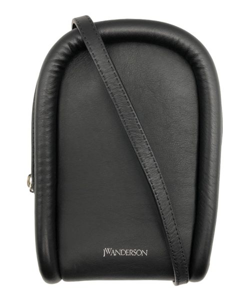 J.W.ANDERSON（ジェイダブリューアンダーソン）J.W.ANDERSON (ジェイダブリューアンダーソン) BUMPER-POUCH LEATHER PHONE POUCH ブラックの古着・服飾アイテム