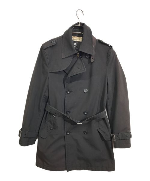 BURBERRY BLACK LABEL（バーバリーブラックレーベル）BURBERRY BLACK LABEL (バーバリーブラックレーベル) トレンチコート ブラック サイズ:Lの古着・服飾アイテム