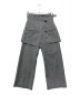 MAISON SPECIAL（メゾンスペシャル）の古着「Chambray Satin Layered Pants」｜グレー