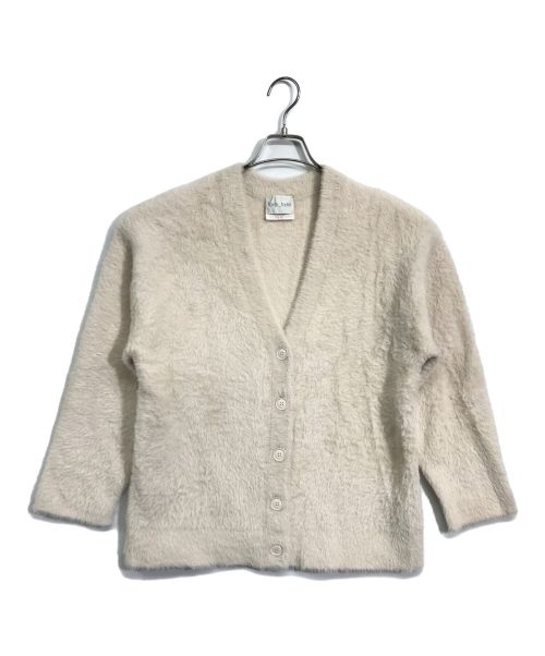 forte forte（フォルテ・フォルテ）forte forte (フォルテ・フォルテ) FUR CARDIGAN アイボリー サイズ:1の古着・服飾アイテム