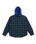 Supreme（シュプリーム）の古着「TArtan Flannel Hooded Shirt」｜ブルー