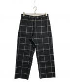 SUPREMEシュプリーム）の古着「Window pane wool trouser」｜ブラック