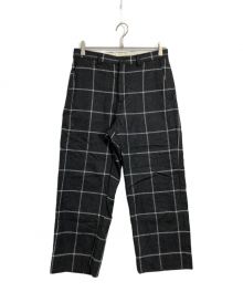 SUPREME（シュプリーム）の古着「Window pane wool trouser」｜ブラック