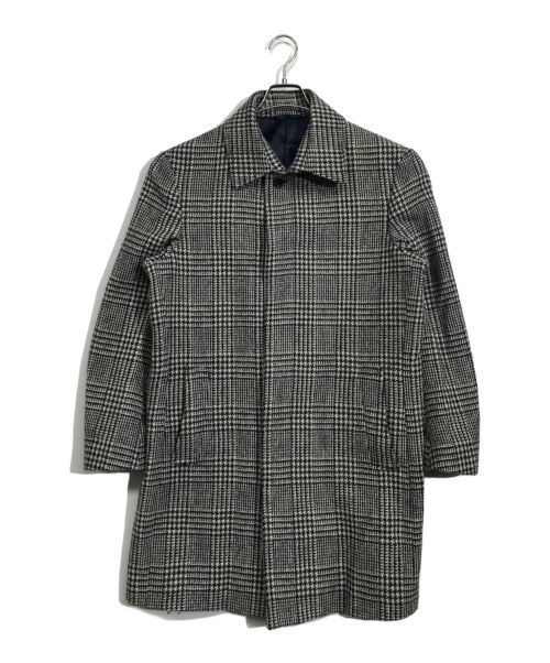 Harris Tweed（ハリスツイード）Harris Tweed (ハリスツイード) コート ホワイト×ネイビー サイズ:LLの古着・服飾アイテム