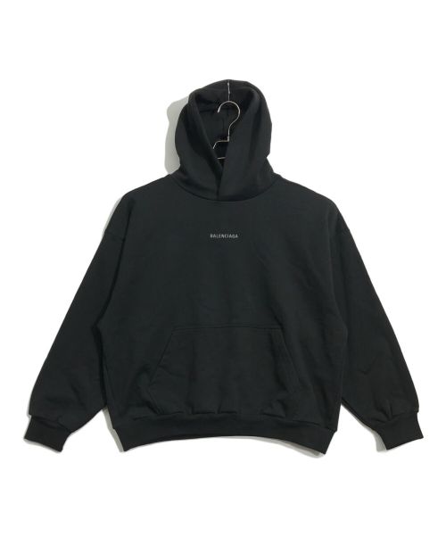 BALENCIAGA（バレンシアガ）BALENCIAGA (バレンシアガ) ミディアムフィットフーディ ブラック サイズ:Mの古着・服飾アイテム