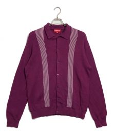 SUPREME（シュプリーム）の古着「Striped Polo Sweater」｜パープル