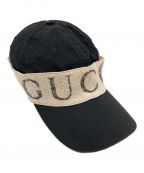 GUCCIグッチ）の古着「ヘアバンドキャップ」｜ブラック