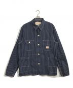 SUGAR CANEシュガーケーン）の古着「9oz. WABASH STRIPE WORK COAT」｜インディゴ