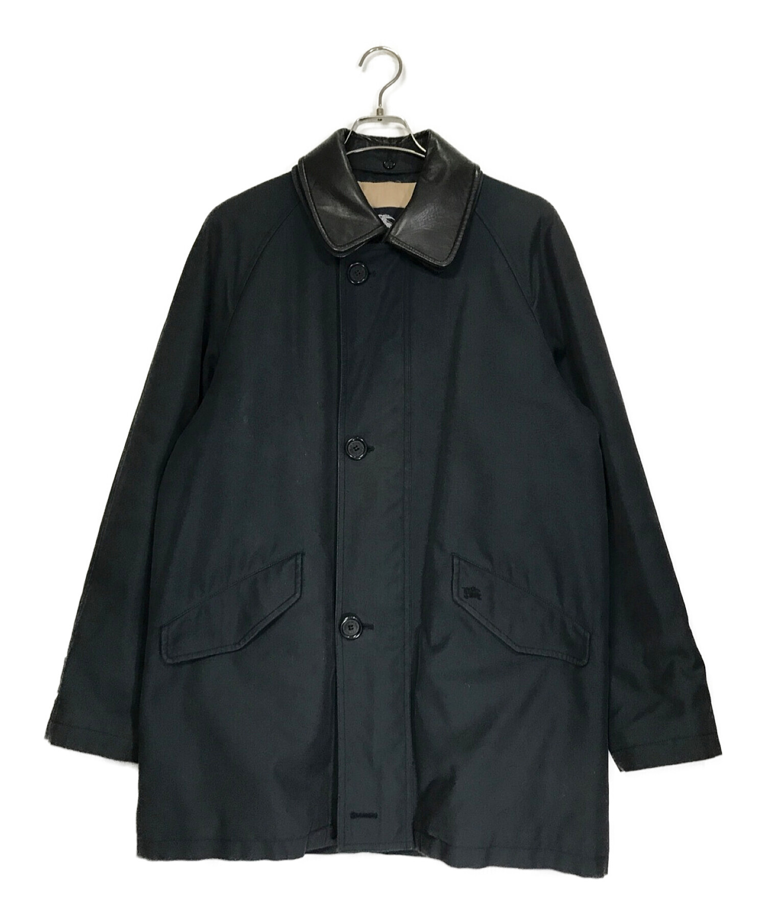 古典 Burberry London black fireman coat USA製 ステンカラーコート