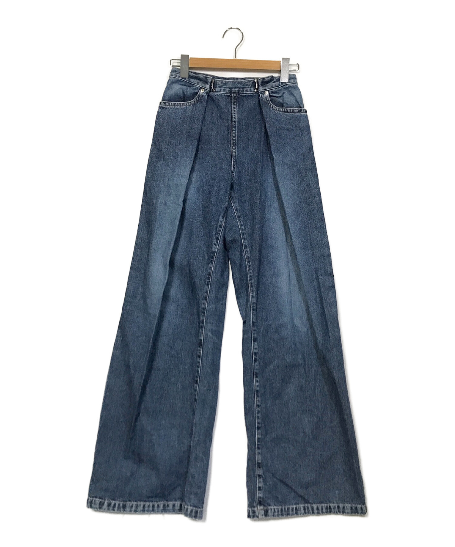 JOHN LAWRENCE SULLIVAN (ジョンローレンスサリバン) WASHED DENIM WIDE PANTS インディゴ サイズ:6