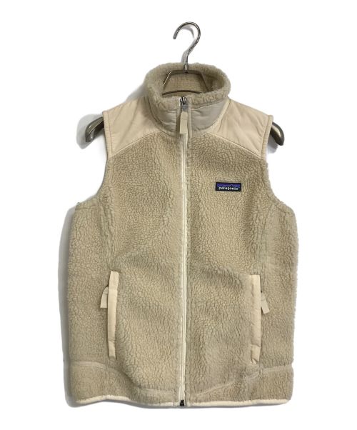 Patagonia（パタゴニア）Patagonia (パタゴニア) レトロX フリースベスト　ボアベスト　アウトドア ベージュ サイズ:Sの古着・服飾アイテム