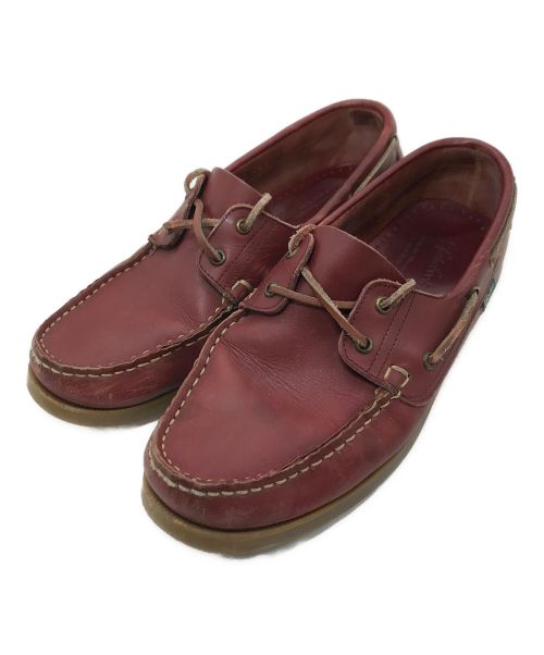 PARABOOT（パラブーツ）PARABOOT (パラブーツ) デッキシューズ レッド サイズ:実寸参照の古着・服飾アイテム