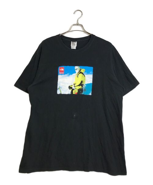 THE NORTH FACE（ザ ノース フェイス）THE NORTH FACE (ザ ノース フェイス) SUPREME (シュプリーム) 18AW EXPEDITION S/S TEE ブラック サイズ:XLの古着・服飾アイテム