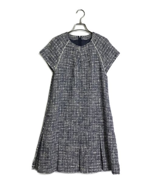 FOXEY（フォクシー）FOXEY (フォクシー) Parkett Boucle Dress ネイビー サイズ:38の古着・服飾アイテム