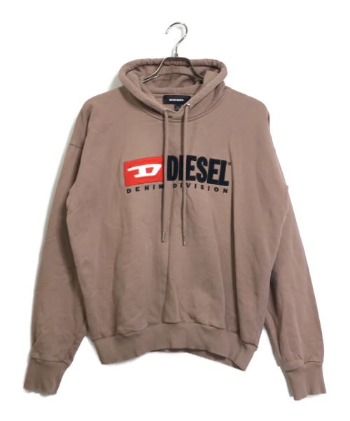 DIESEL（ディーゼル）DIESEL (ディーゼル) ロゴパーカー ベージュ サイズ:Sの古着・服飾アイテム