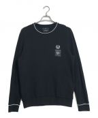 FRED PERRY×ART COMES FIRSTフレッドペリー×アートカムズファースト）の古着「クルーネックスウェット」｜ブラック