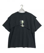 SALUTEサルーテ）の古着「SALUTE　　Skull Double Layer」｜ブラック