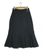 FRED PERRYフレッドペリー）の古着「Pleated Trim Skirt」｜ブラック