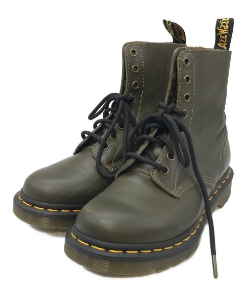 Dr.Martens（ドクターマーチン）Dr.Martens (ドクターマーチン) 8ホールブーツ グリーン サイズ:UK4の古着・服飾アイテム