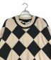 Children of the Discordance (チルドレン オブ ザ ディスコーダンス) DAWNDIC DIATEX JQD CREW NECK KNIT　COTDKN-635 ベージュ×ブラック サイズ:S：17800円